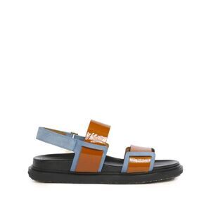 Marni Women Fussbett Double-Strap Leather Sandals